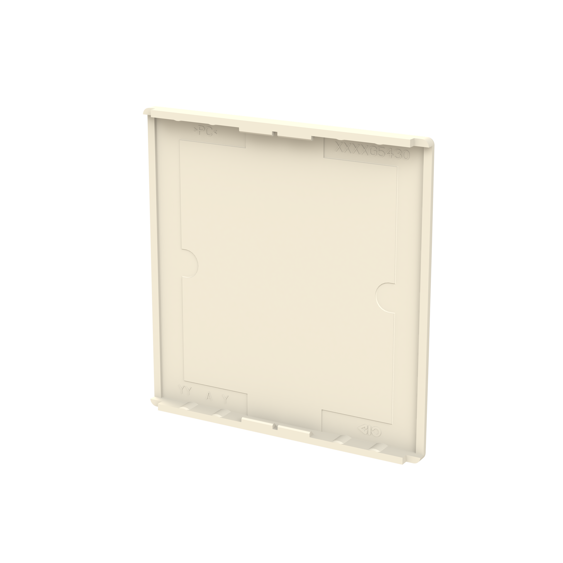 Cover plate Symbol "dimming" ivory white - Platform 63