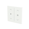 Cover plate Symbol "arrows/venetian blind" and "dimmer" studio white matt - Platform 63