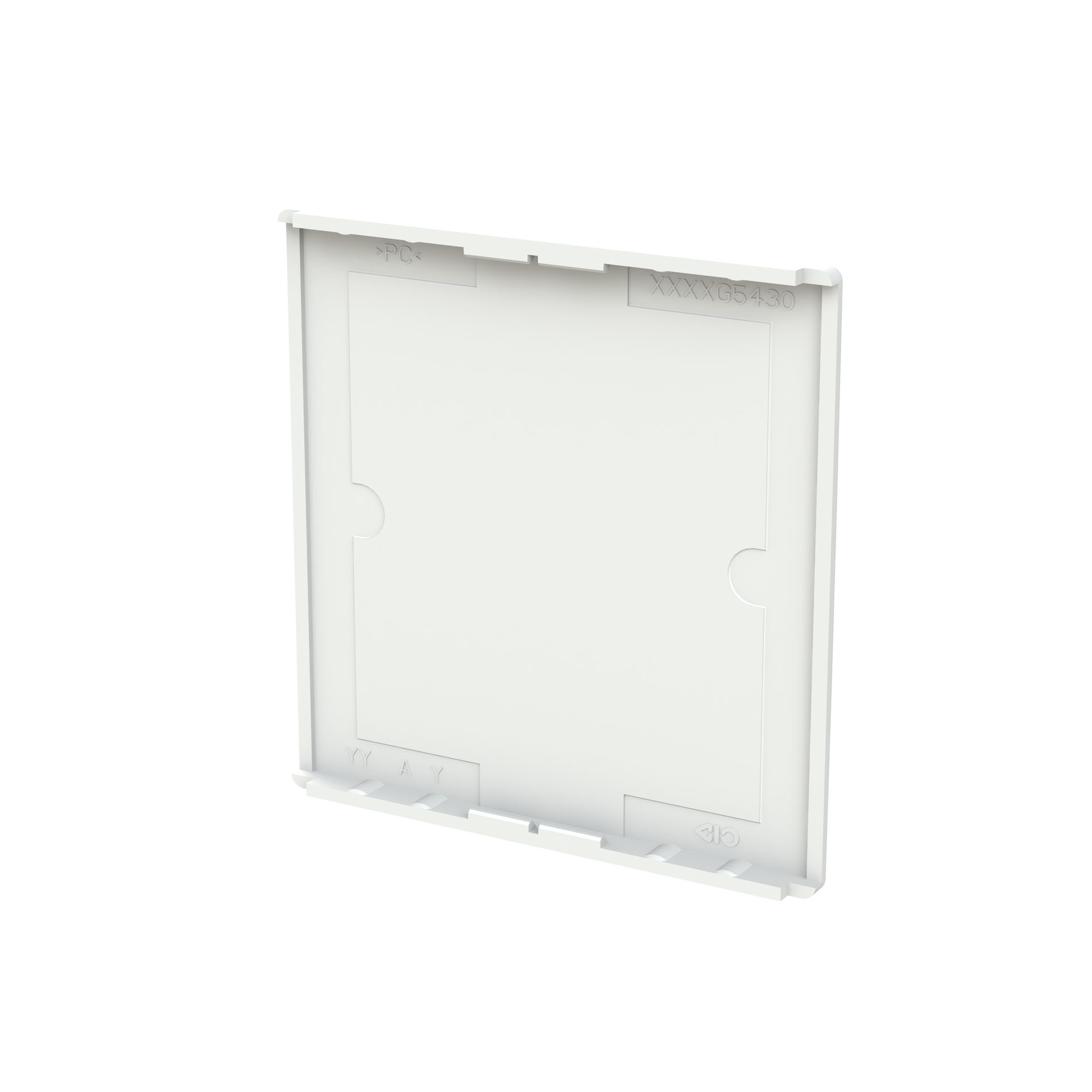 Cover plate Symbol "arrows/venetian blind" and "dimmer" studio white - Platform 63 – Immagine 2 di 3