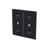 Cover plate Symbol "arrows/venetian blind" and "dimmer" black matt - Platform 63