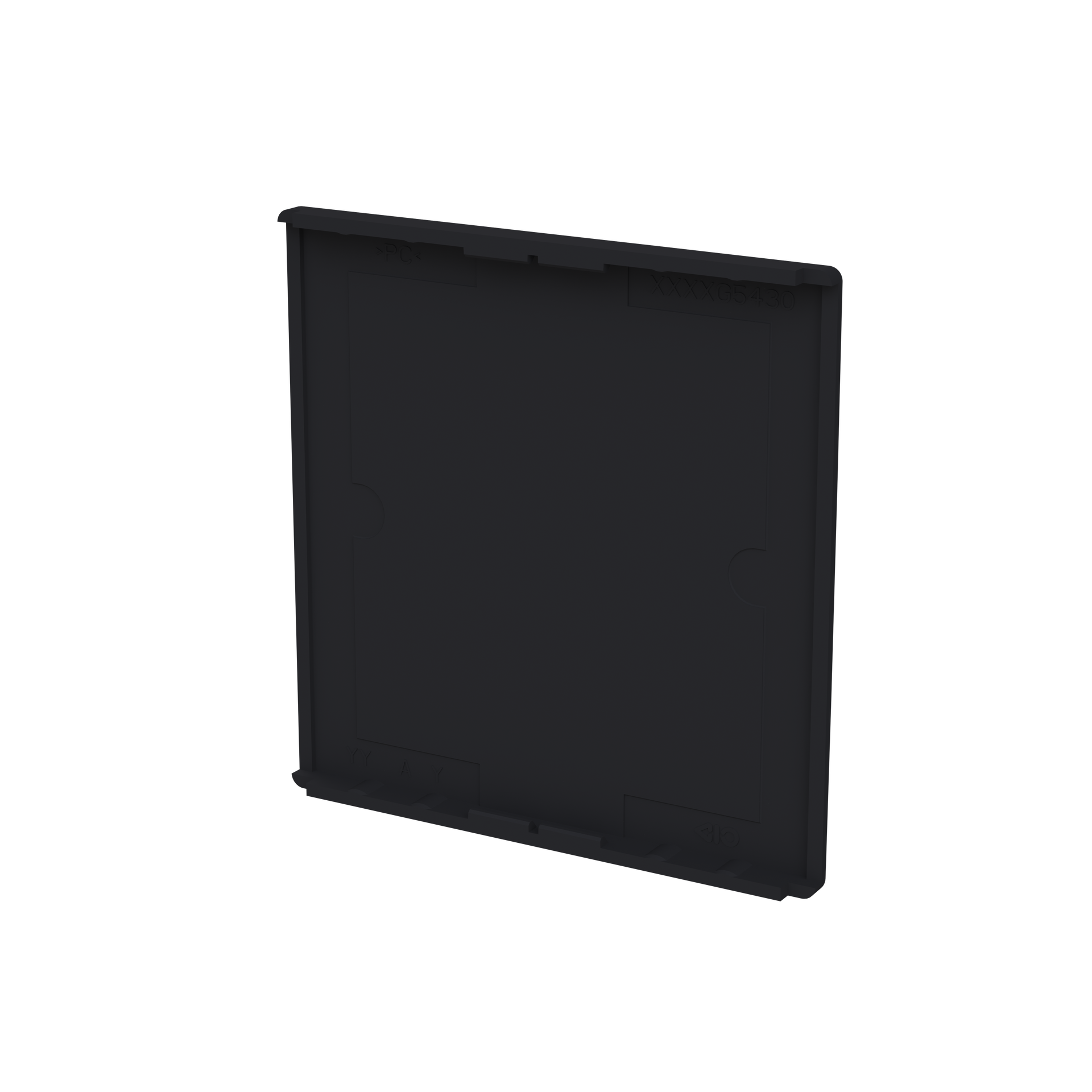 Cover plate Symbol "arrows/venetian blind" and "dimmer" black matt - Platform 63 – Immagine 2 di 3