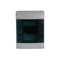 Parete IP65  MISTRAL65, Surface mounting, 4 modules, 1 row(s), IP65,  Door: Single, Plastic, Transparent, Dimensions: 202 mm x 152 mm x 117 mm