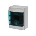 Parete IP65  MISTRAL65, Surface mounting, 4 modules, 1 row(s), IP65,  Door: Single, Plastic, Transparent, Dimensions: 202 mm x 152 mm x 117 mm
