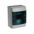 Parete IP65  MISTRAL65, Surface mounting, 4 modules, 1 row(s), IP65,  Door: Single, Plastic, Transparent, Dimensions: 202 mm x 152 mm x 117 mm