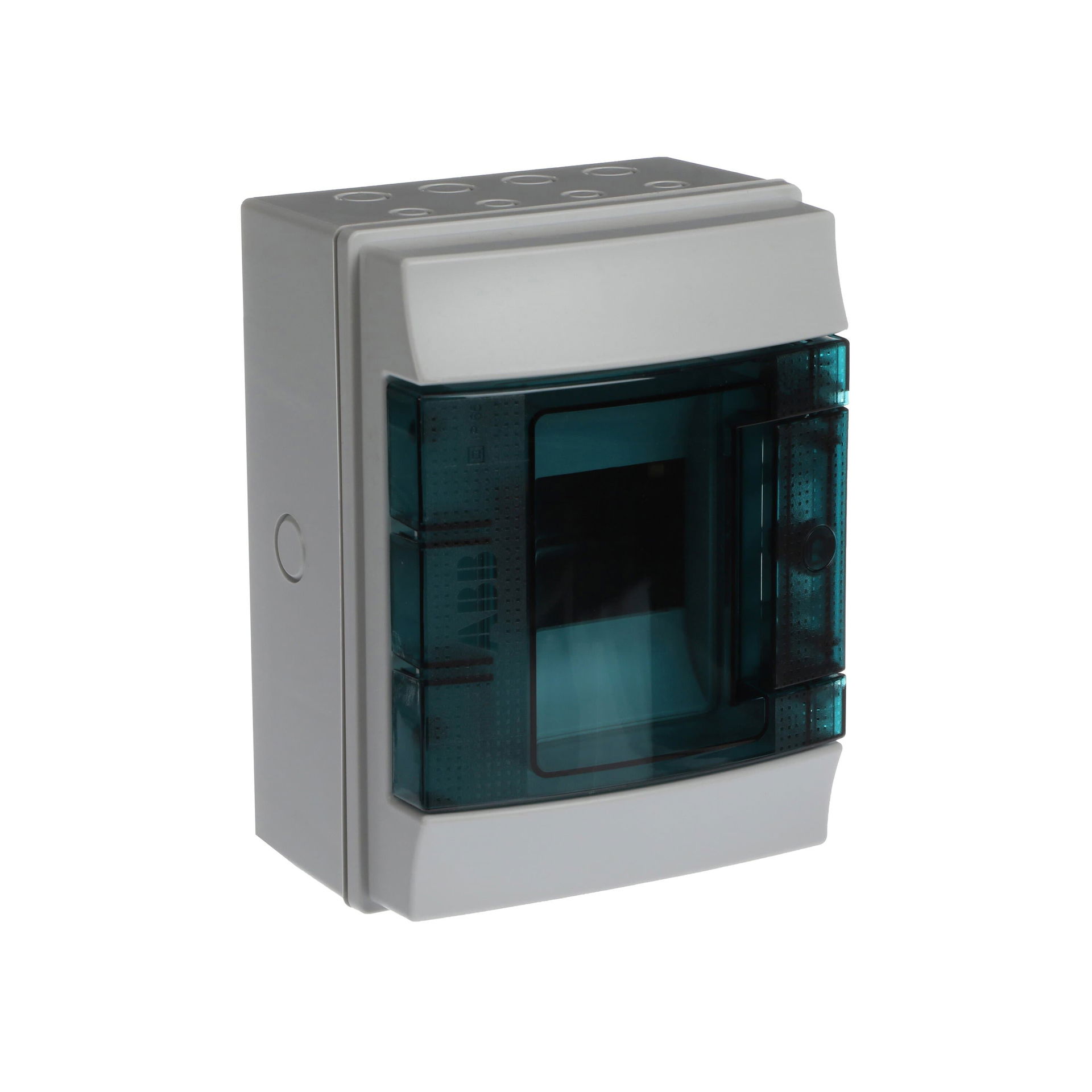 Parete IP65  MISTRAL65, Surface mounting, 4 modules, 1 row(s), IP65,  Door: Single, Plastic, Transparent, Dimensions: 202 mm x 152 mm x 117 mm – Immagine 2 di 3