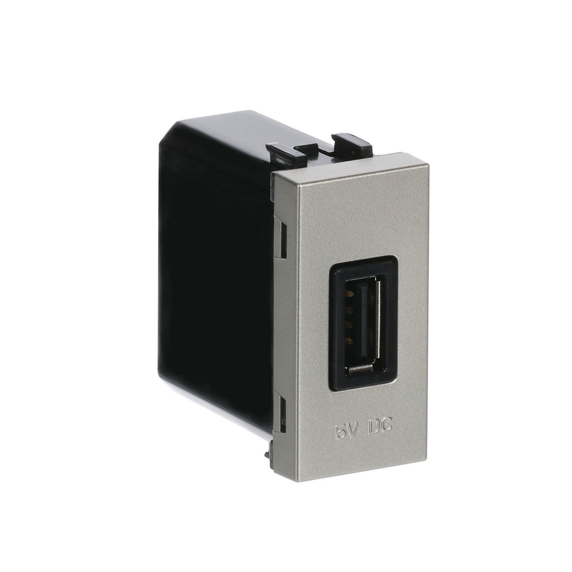 USB charger 750mA, 1-gang Breakout cable with USB A Champagne - Zenit