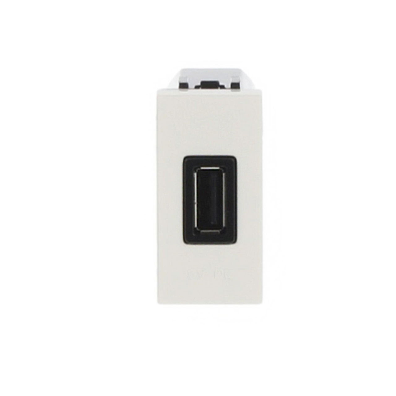 USB charger 750mA, 1-gang Breakout cable with USB A White - Zenit – Immagine 2 di 3