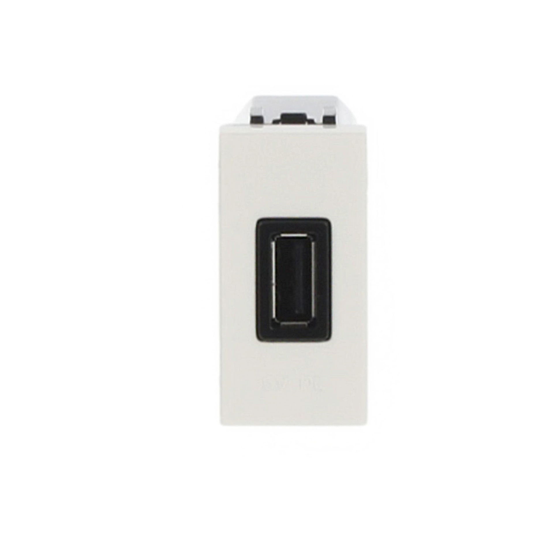 USB charger 750mA, 1-gang Breakout cable with USB A White - Zenit – Immagine 2 di 3