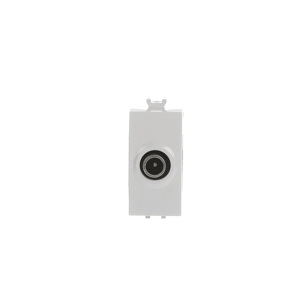 Prese TV End socket Bianco - Chiara