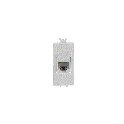 Connettori RJ 1 gang Bianco - Chiara