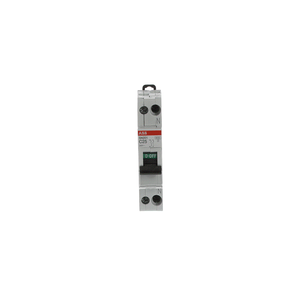 SN201  - C25 -  6kA Curva C 25A - SN201 - 1P+N - 25 A - C - (230 V) 6 kA