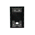 SCATOLA DA PARETE NERA 2X1 41382S-B, 1/2, Nero