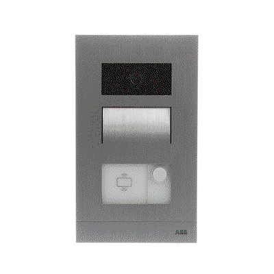 PE mini 1P incasso RFID RFID, 1 button(s), Argento