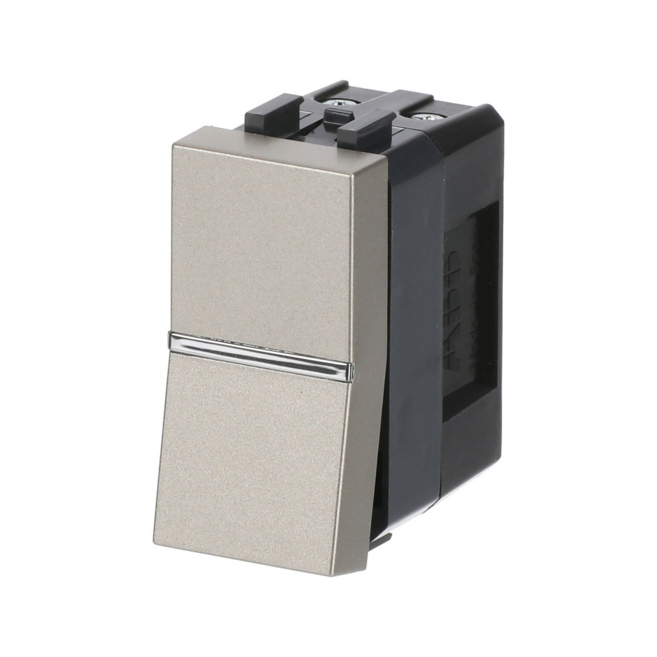 Interruttore unipolare Off switch 1-pole with LED exchangeable Champagne - Zenit – Immagine 3 di 3