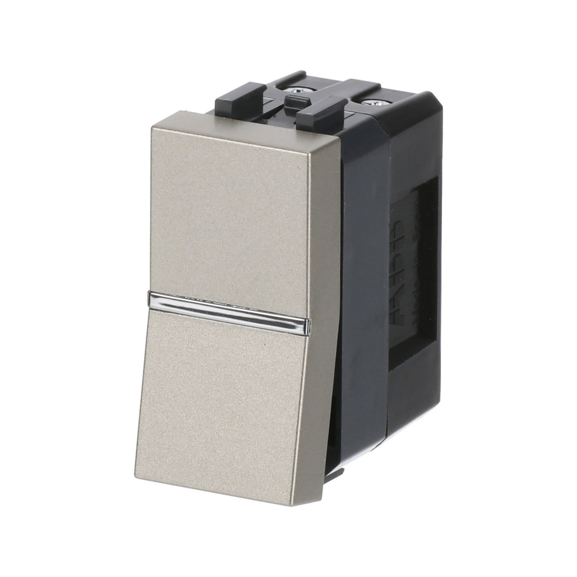 Interruttore unipolare Off switch 1-pole with LED exchangeable Champagne - Zenit – Immagine 3 di 3