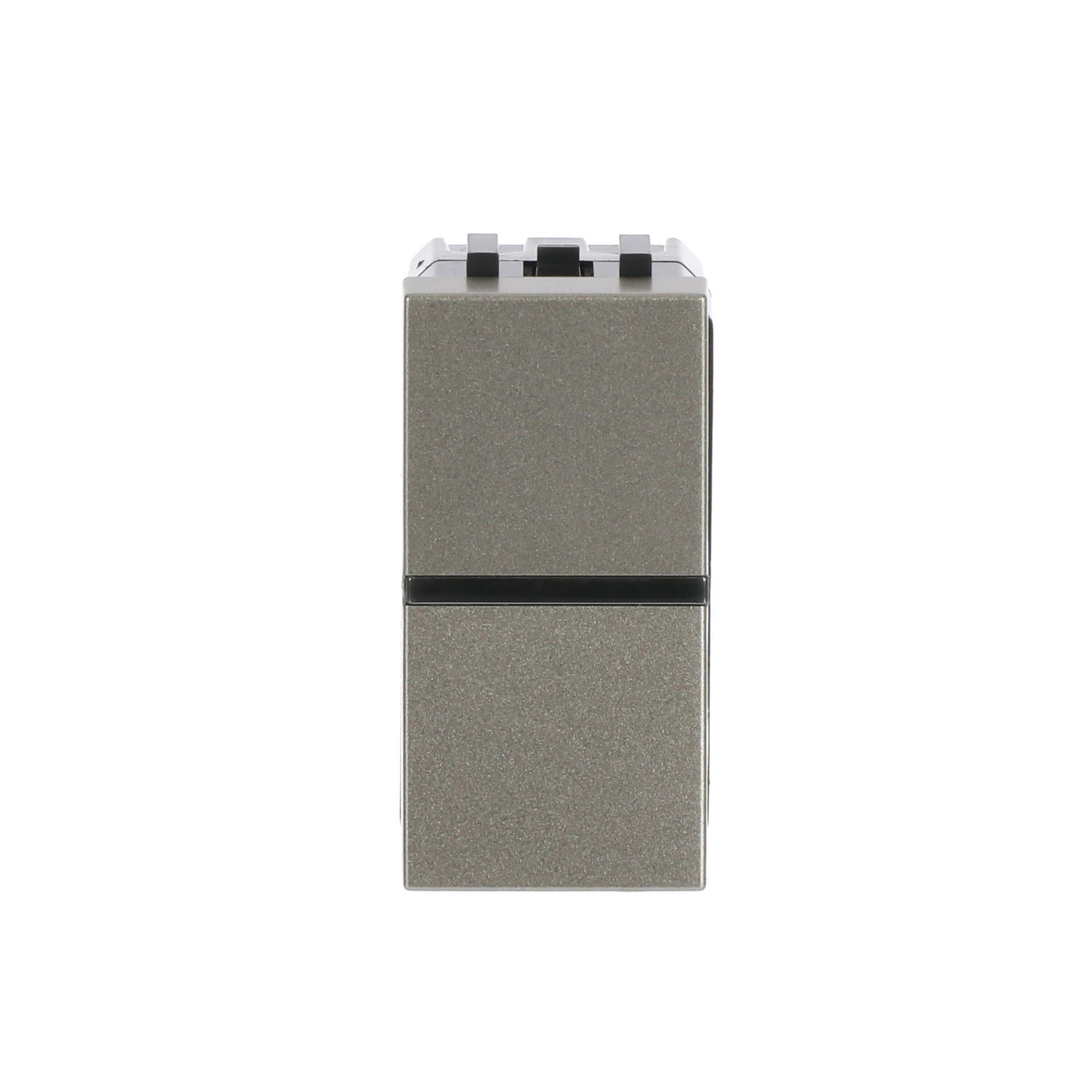 Deviatore unipolare Two-way switch with LED exchangeable Champagne - Zenit