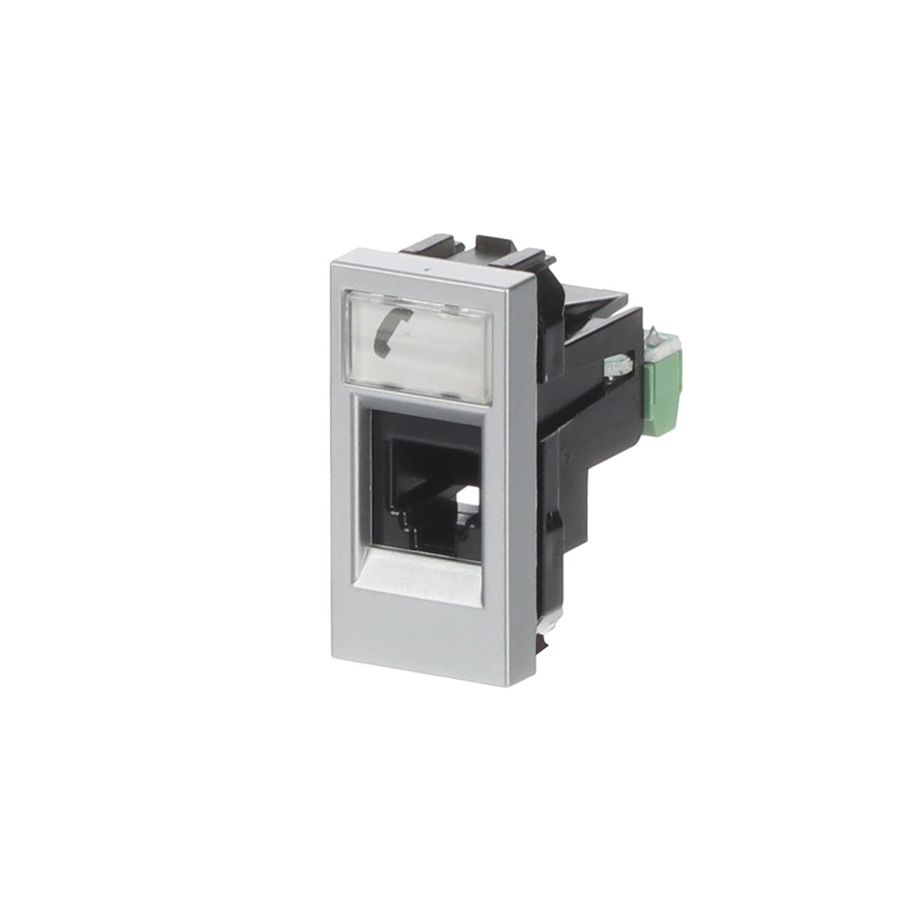 Presa telefonica For data connection housing 1 gang Argento - Zenit – Immagine 3 di 3
