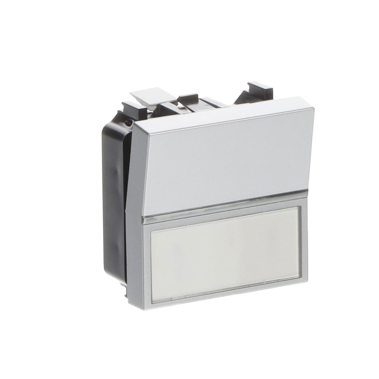 Pulsante Without imprint Single push button 1P 1NO 0NC 1CO Argento - Zenit – Immagine 3 di 4