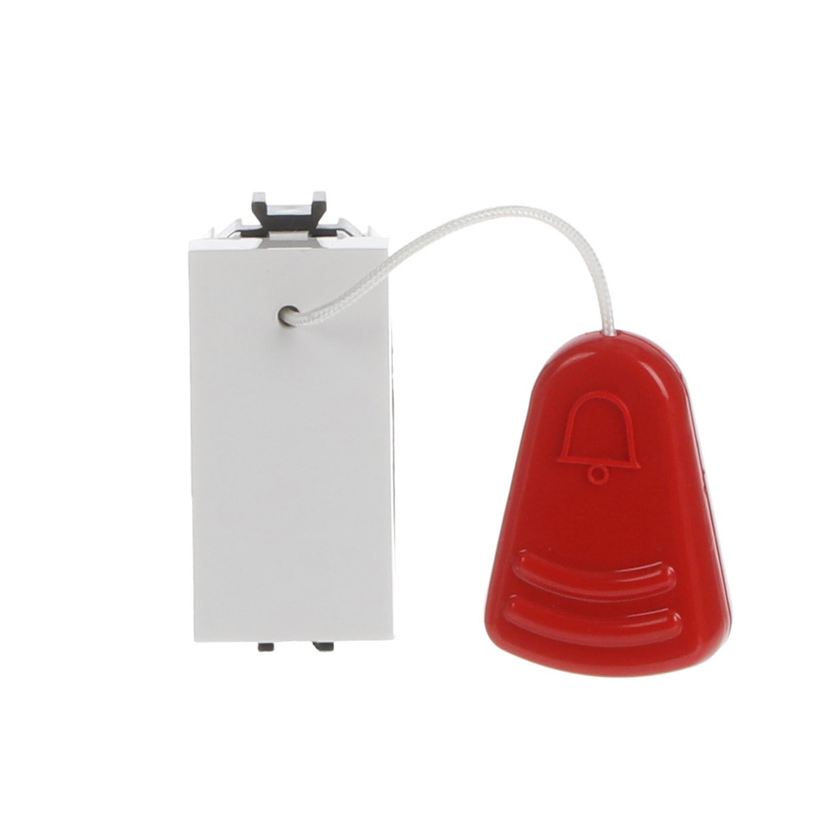 Pulsanti a Tirante Without imprint Single push button 1P 1NO 0NC 0CO Bianco - Chiara – Immagine 2 di 3