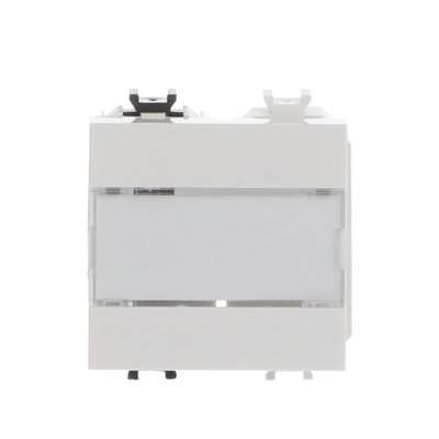 Pulsanti con portanome Without imprint Single push button 1P 1NO 0NC 0CO Bianco - Chiara