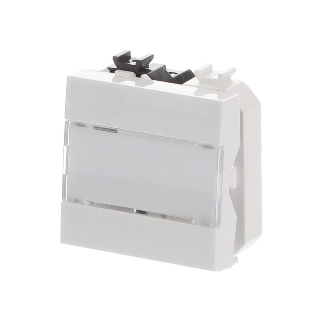 Pulsanti con portanome Without imprint Single push button 1P 1NO 0NC 0CO Bianco - Chiara – Immagine 3 di 3