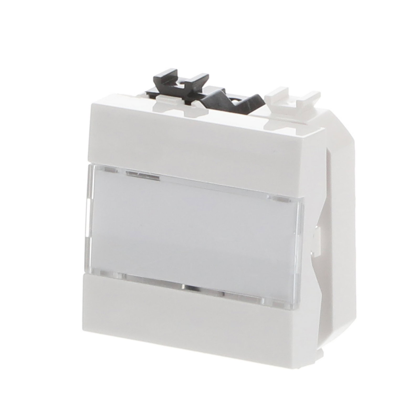 Pulsanti con portanome Without imprint Single push button 1P 1NO 0NC 0CO Bianco - Chiara – Immagine 3 di 3