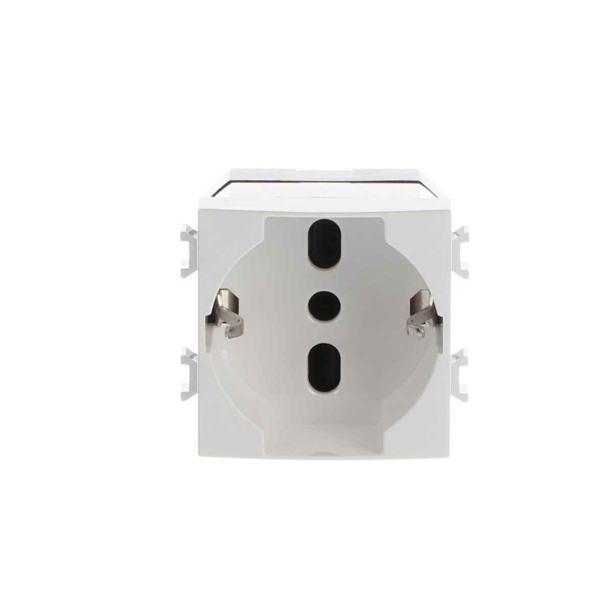 Prese di corrente a standard Italiano/Tedesco Without imprint Bianco - Chiara – Immagine 2 di 4