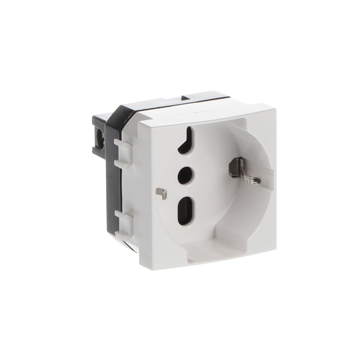 Prese di corrente a standard Italiano/Tedesco Without imprint Bianco - Chiara – Immagine 3 di 4