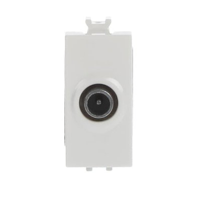 Prese TV Loop-through socket Bianco - Chiara