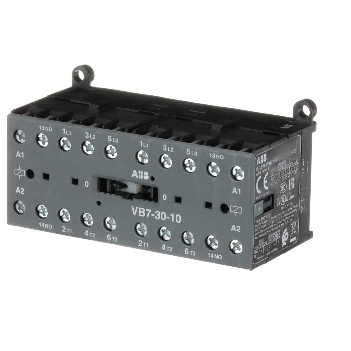 Minicontattori VB7 110 ... 127 V AC - 3 NO - 0 NC - Screw Terminals – Immagine 3 di 3