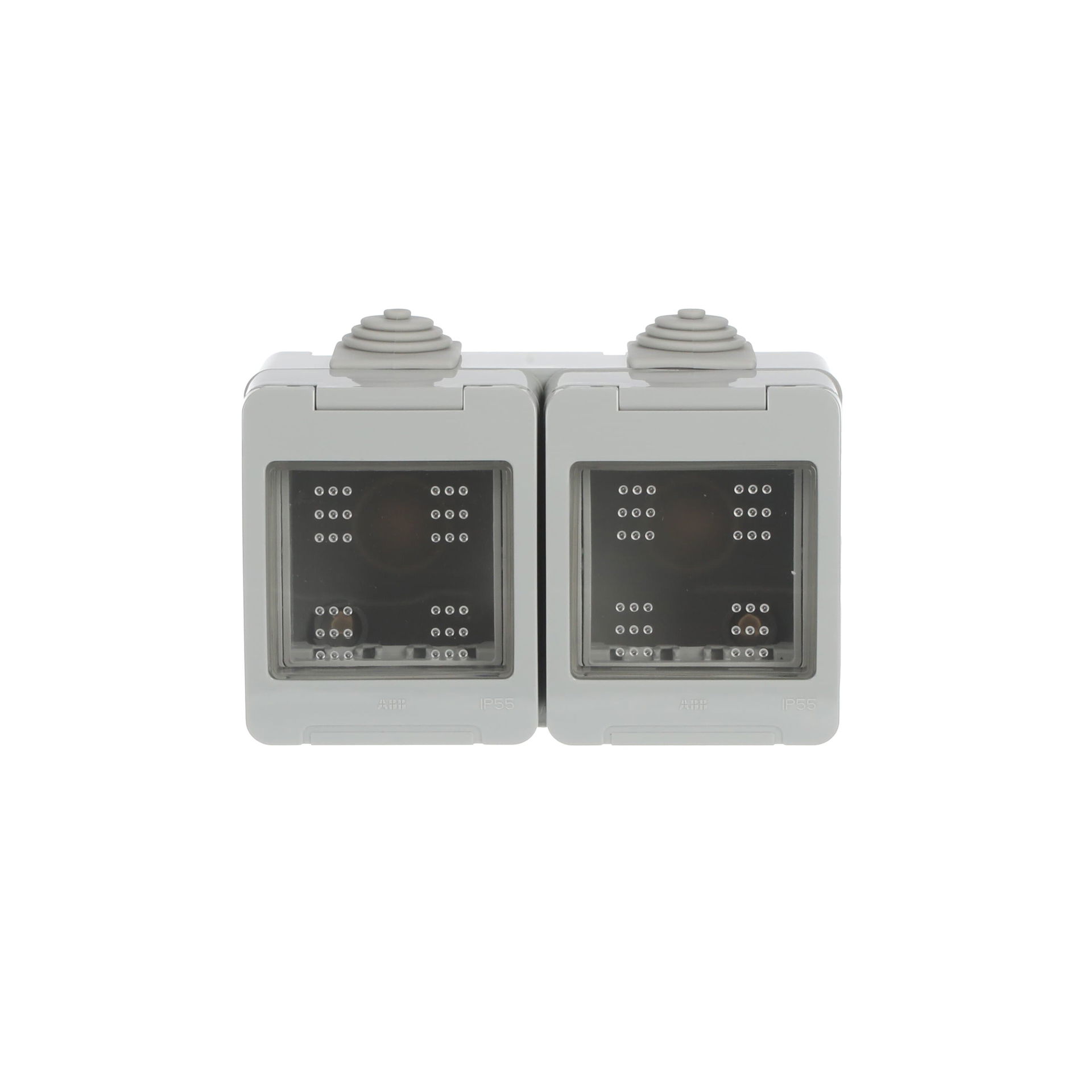 Scatola da parete 4-gang Grigio - Zenit Waterproof – Immagine 2 di 3