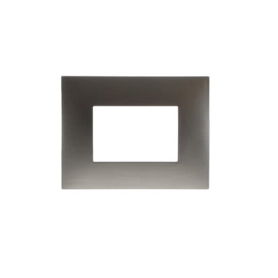 Placche metallizzate 3Moduli 1-gang Stainless steel - Chiara