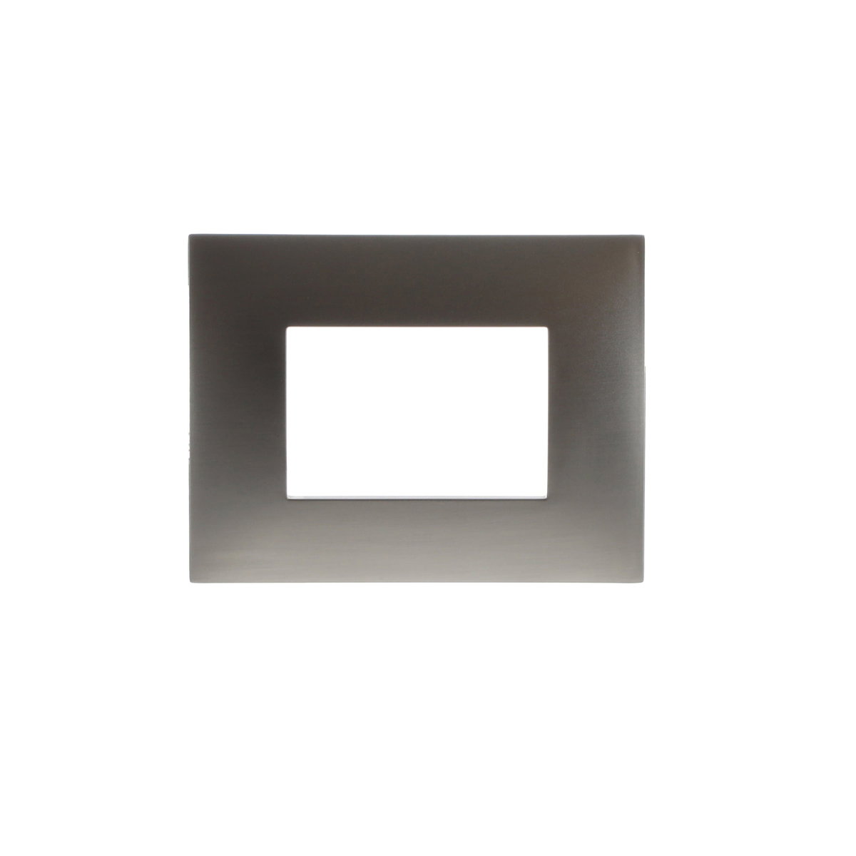 Placche metallizzate 3Moduli 1-gang StainlessSteel - Chiara – Immagine 2 di 4