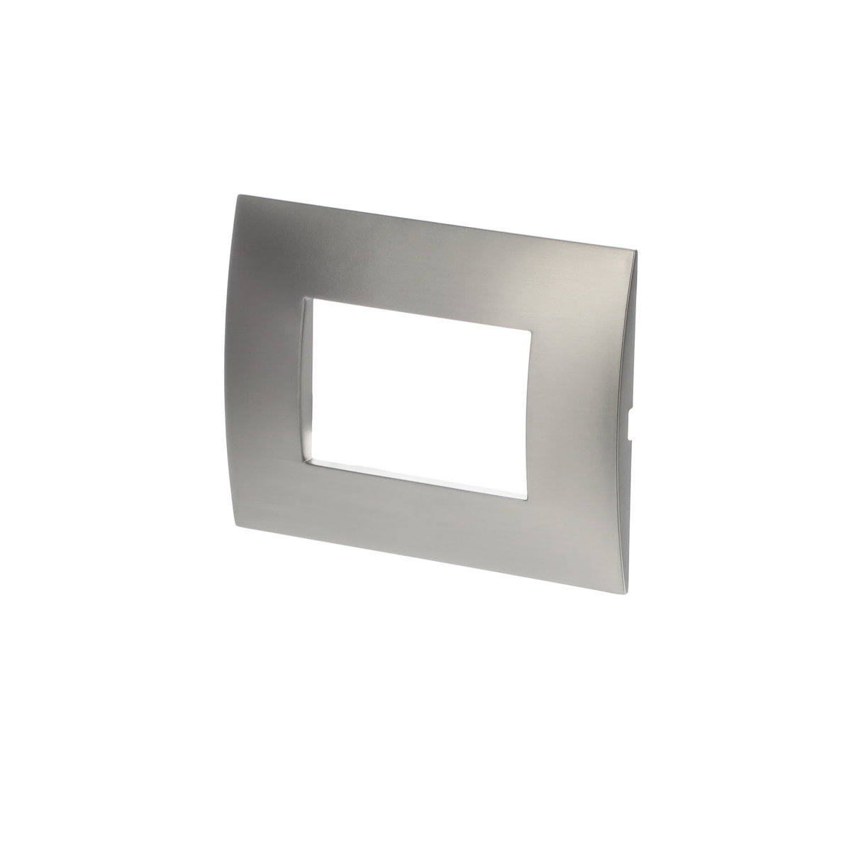 Placche metallizzate 3Moduli 1-gang StainlessSteel - Chiara – Immagine 4 di 4