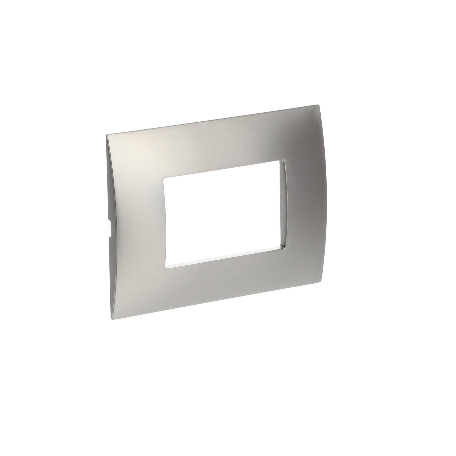 Placche metallizzate 3Moduli 1-gang StainlessSteel - Chiara – Immagine 3 di 4