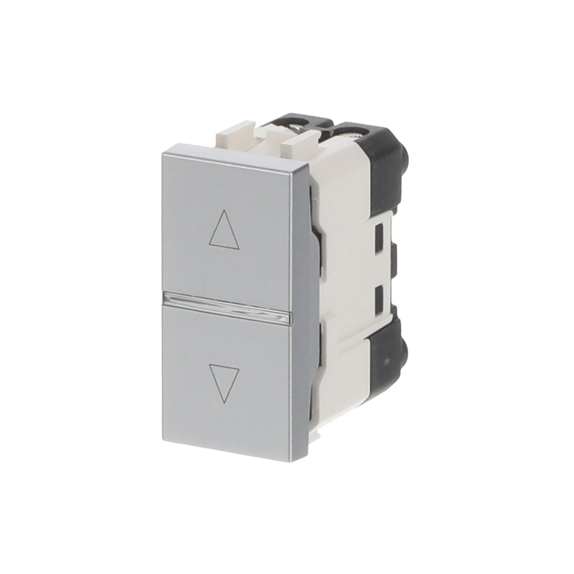 Pulsante tapparelle 1gang 1-pole push button 1 rocker Argento - Zenit – Immagine 4 di 4