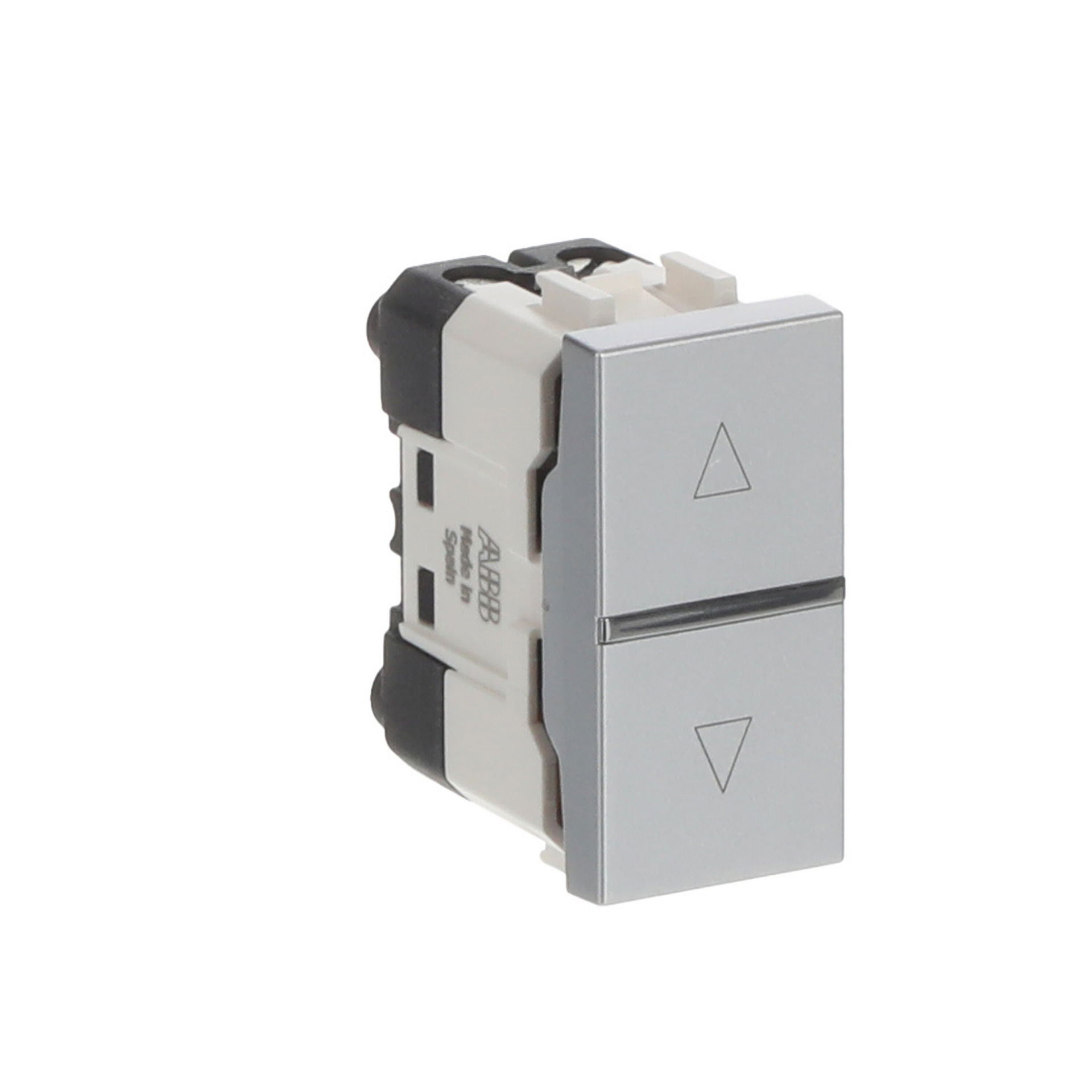 Pulsante tapparelle 1gang 1-pole push button 1 rocker Argento - Zenit – Immagine 3 di 4