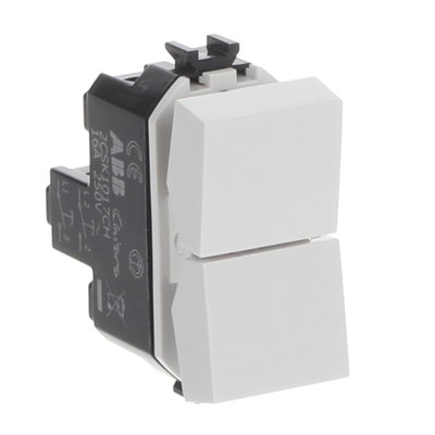 Pulsanti generici Without imprint Group push button 2P 2NO 0NC 0CO Bianco - Chiara