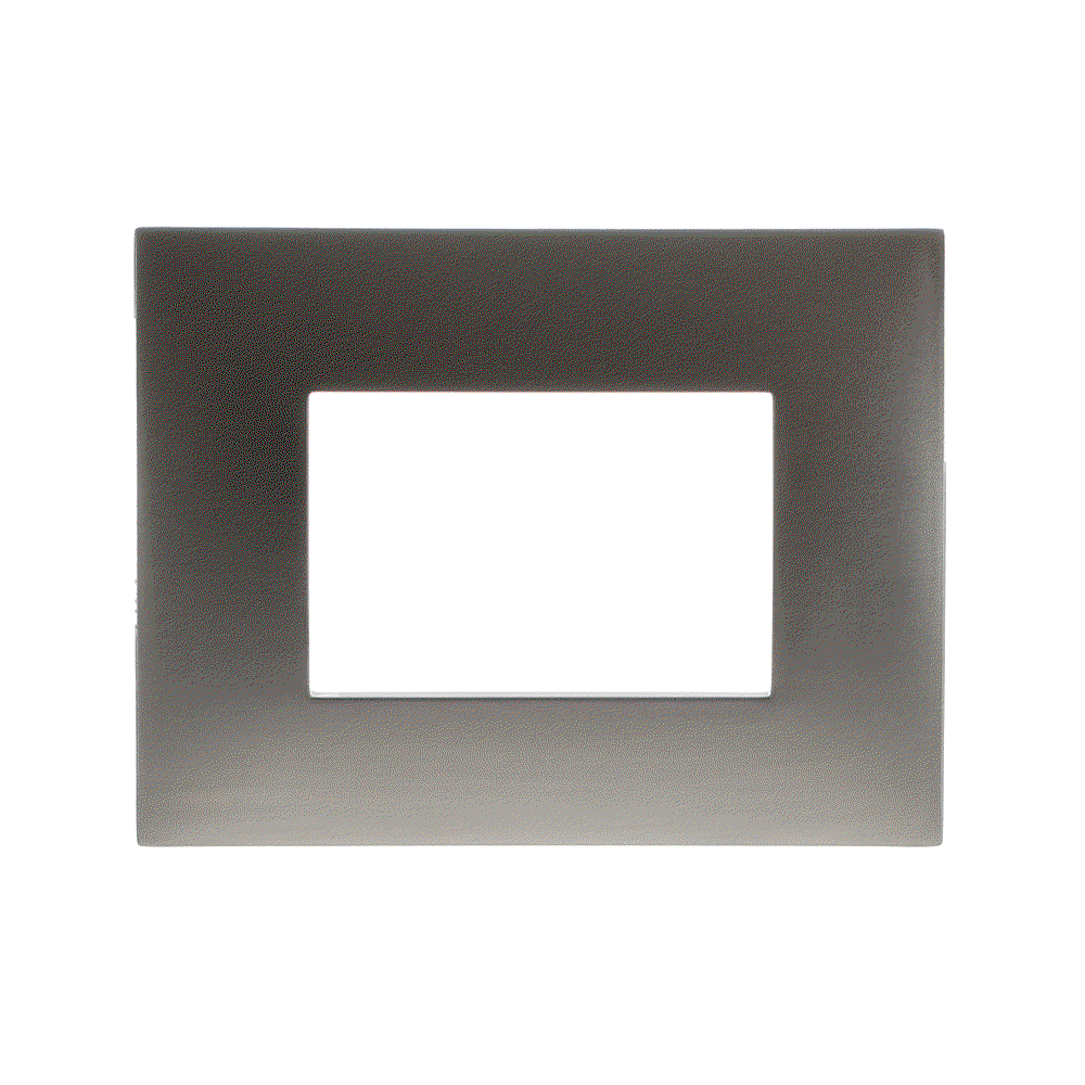 Placche metallizzate 3Moduli 1-gang StainlessSteel - Chiara
