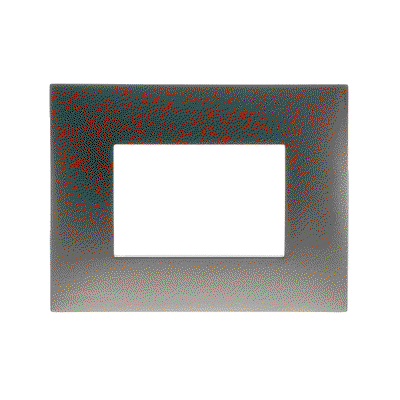 Placche metallizzate 3Moduli 1-gang StainlessSteel - Chiara