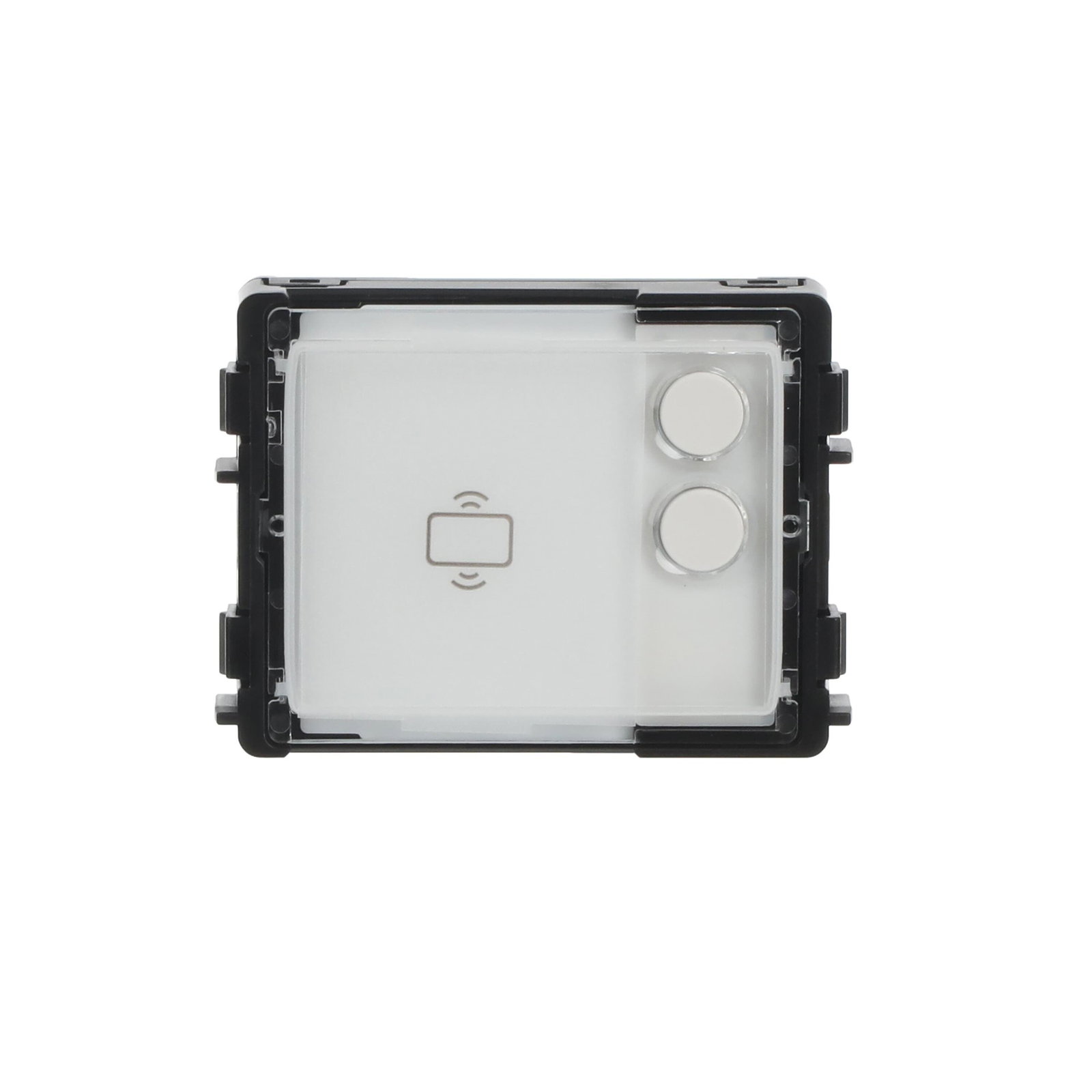 Modulo 2 pulsanti circolari, NFC/IC, 2, Trasparente, RFID