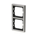 Cover frame 2-gang stainless steel - Pure Stainless Steel