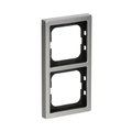 Cover frame 2-gang stainless steel - Pure Stainless Steel