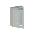 CASSA+PORTA TRASPARENTE 600X400X200-INOX