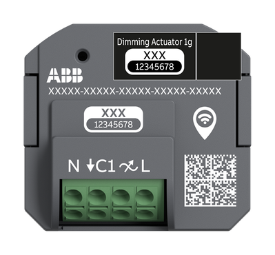 Dimming Actuator 1-fold 230 V AC free@home wireless
