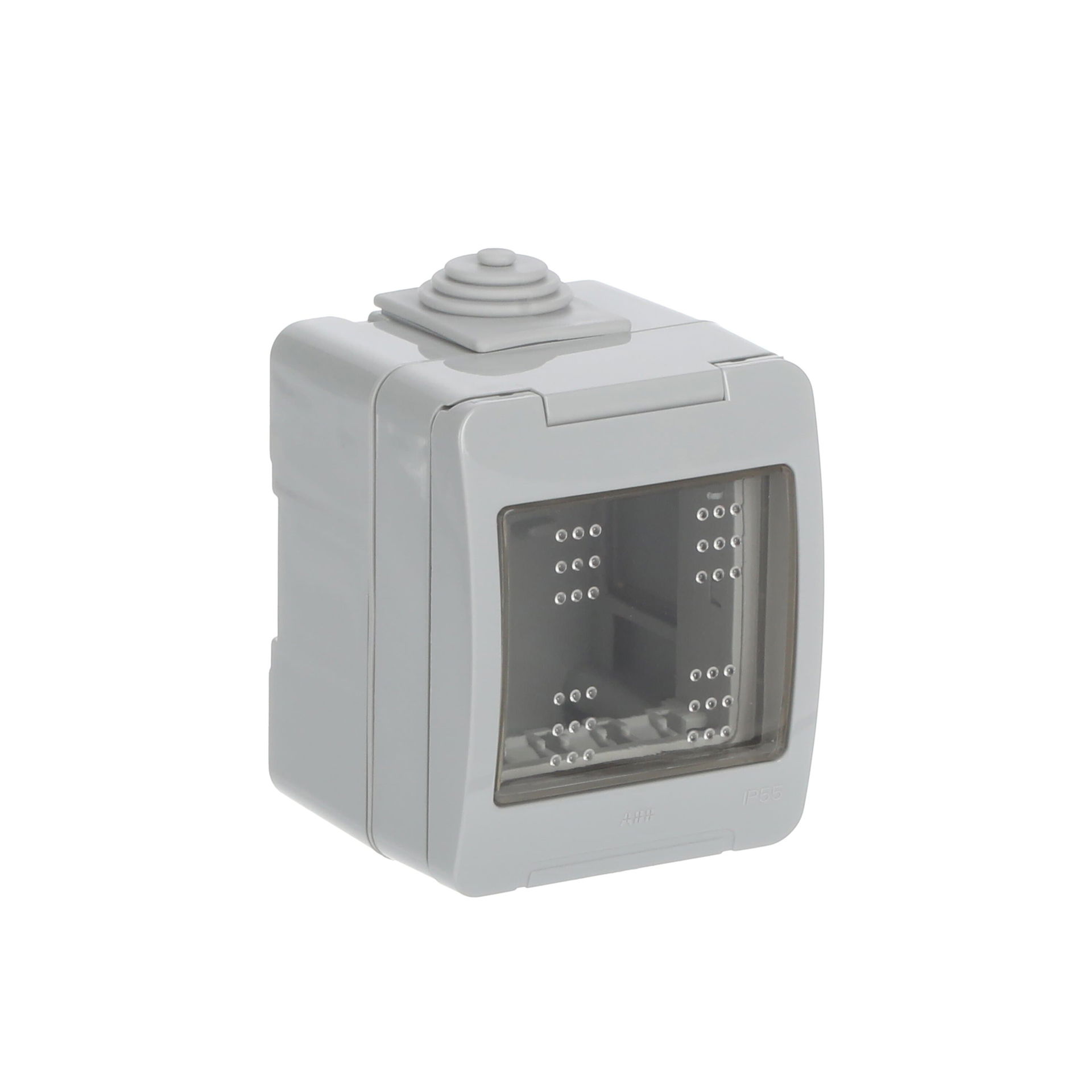 Scatola da parete 2-gang Grigio - Zenit Waterproof – Immagine 3 di 4