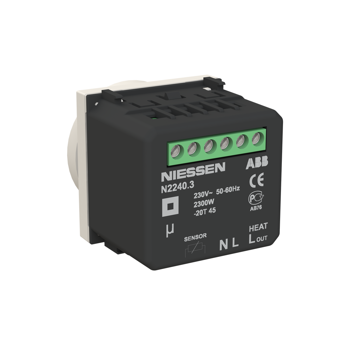 Thermostat insert/cover Dune - Zenit – Immagine 2 di 3
