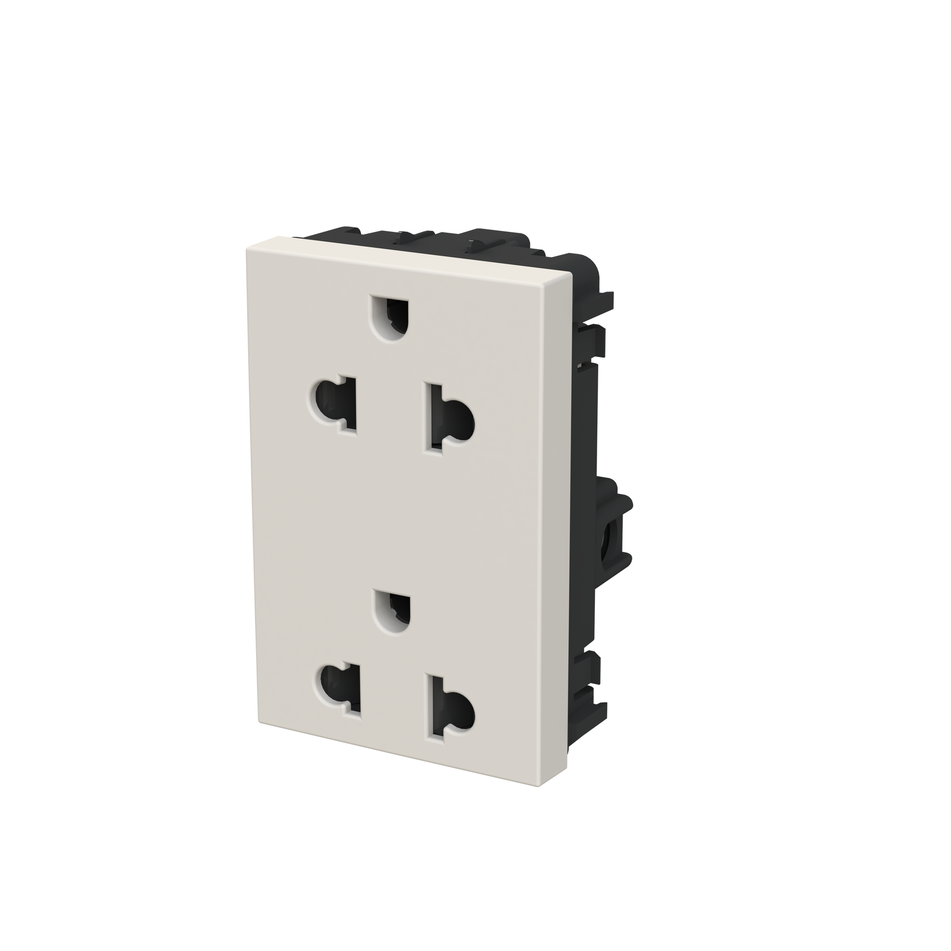 Socket outlet EU/US 2P+E Without imprint Dune - Zenit – Immagine 3 di 3