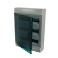 Parete IP65  MISTRAL65, Surface mounting, 54 modules, 3 row(s), IP65,  Door: Single, Plastic, Transparent, Dimensions: 600 mm x 430 mm x 155 mm