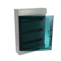 Parete IP65  MISTRAL65, Surface mounting, 54 modules, 3 row(s), IP65,  Door: Single, Plastic, Transparent, Dimensions: 600 mm x 430 mm x 155 mm